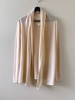 JOSEF MERINO WOOL LIGHWEIGHT OPEN CARDIGAN